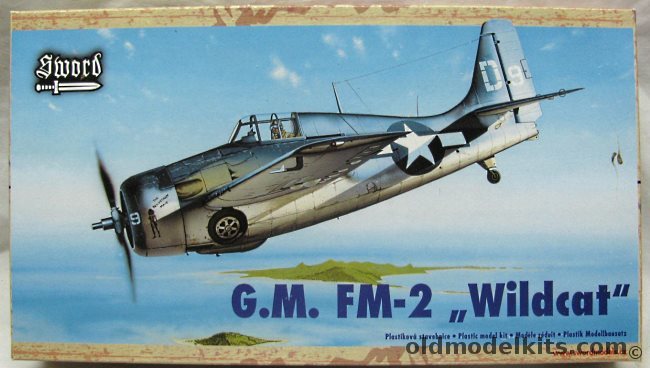 Sword 1/48 General Motors FM-2 Wildcat Martlet VI - 'The Reluctant Maid' of VC14 USS Hoggat Bay Oct 1944 / FAA JV699 / '48 M-F' US Navy, SW48005SE plastic model kit